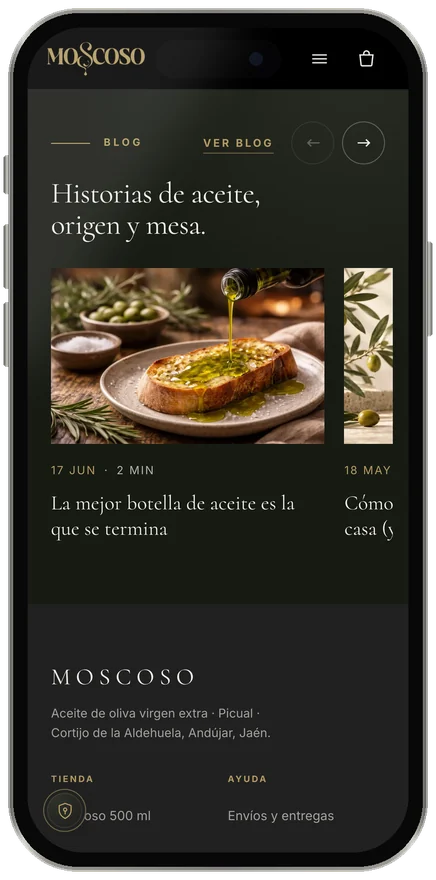 Bloque de blog «Historias de aceite, origen y mesa»